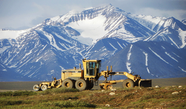 Picture perfect parking spot for the Dalton M&O blade. By Angela Wenzlick, Alaska DOT&PF